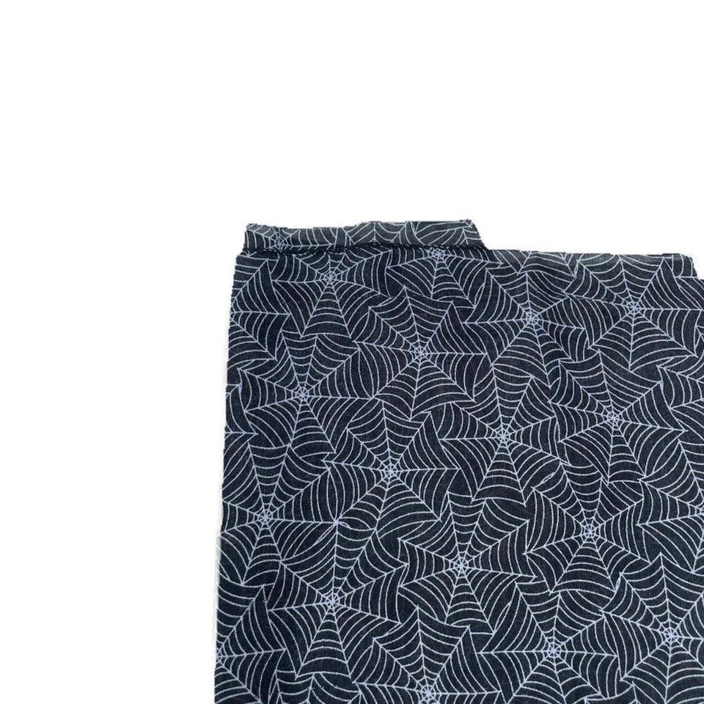 Black Spiderweb Scarf Semi Sheer Oblong